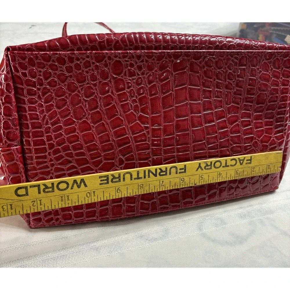 Tote Bag Bath Body Works Cherry Red‎ Faux Leather